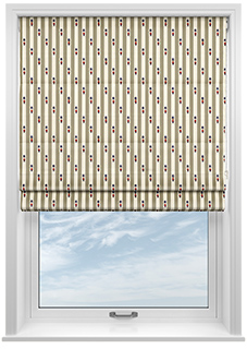 Kings Breakfast, Stripe Toast - Twist&Fit Roman Blind